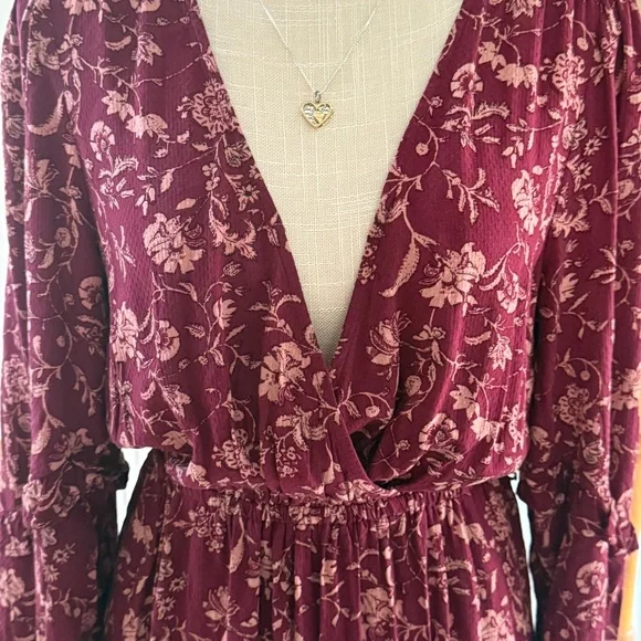 Knox Rose Boho Dress Long Sleeves With Pockets Size XS - Picture 6 of 16